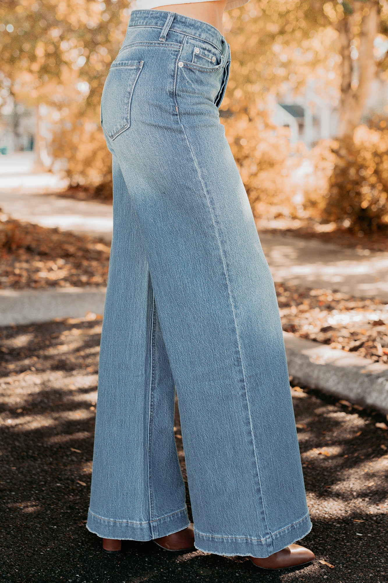 Ramon Wide Leg Jemina Denim Jeans (Medium)
